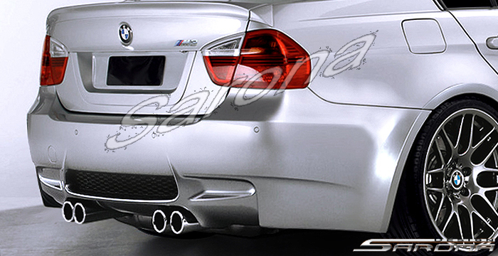 Custom BMW 3 Series  Sedan Rear Bumper (2006 - 2011) - $790.00 (Part #BM-023-RB)